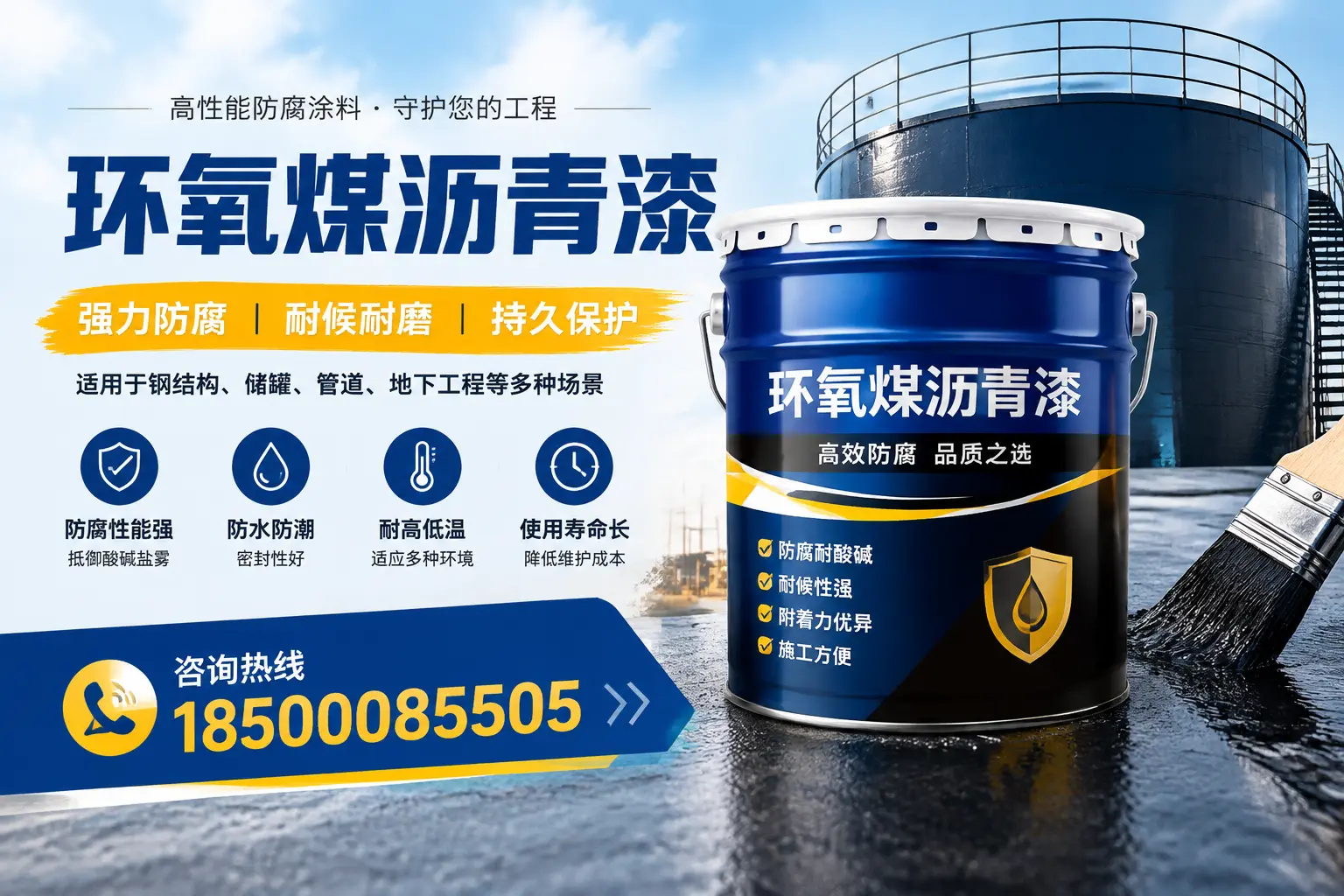 环氧煤沥青漆在工业中的应用，攀枝花企业的选择